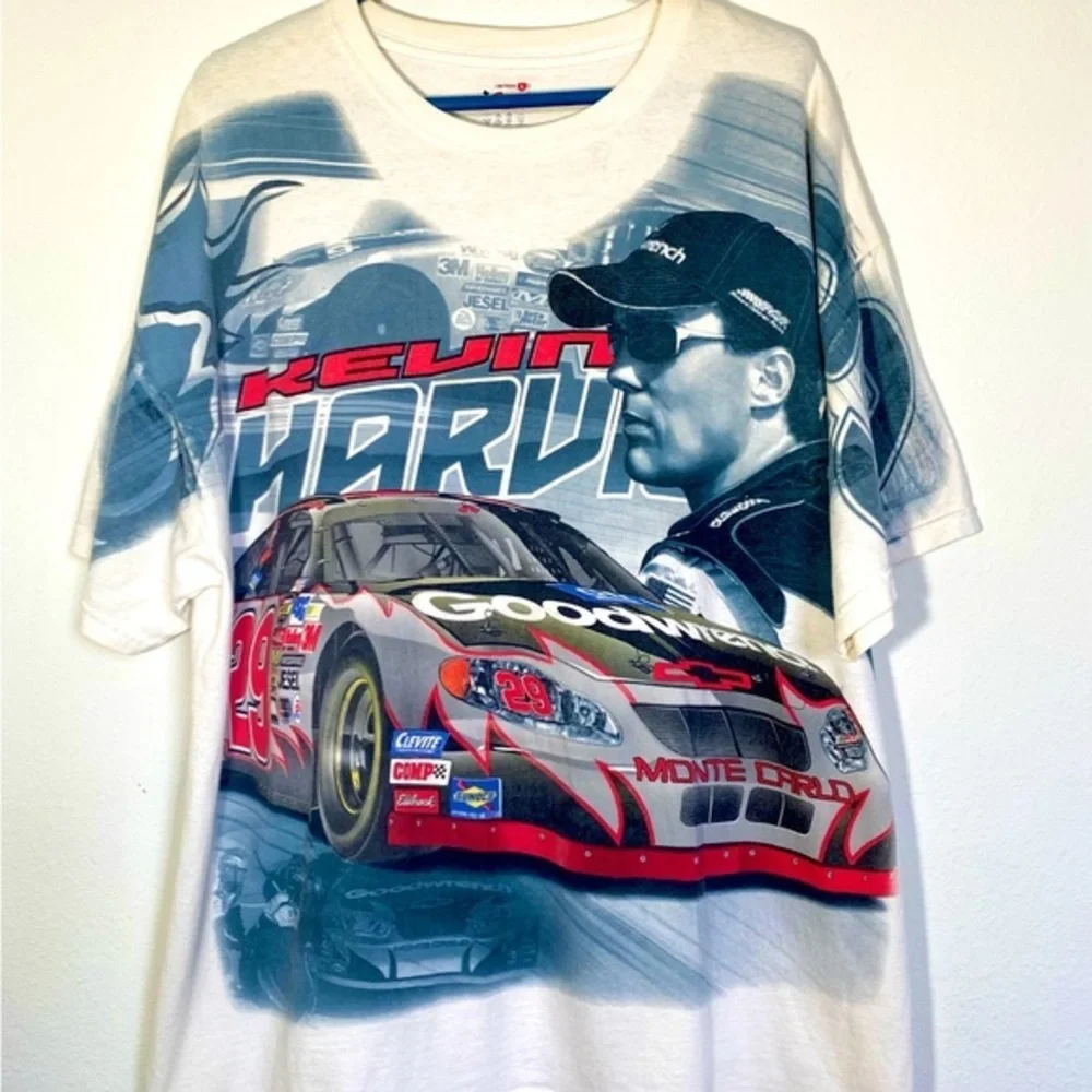 Vintage Nascar T Shirt Kevin Harvick #29 Tee Oversized Mens Car Racing - Picture 1 of 6
